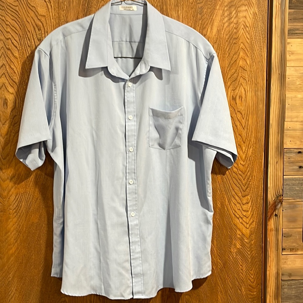 Ens light blue casual dress shirt